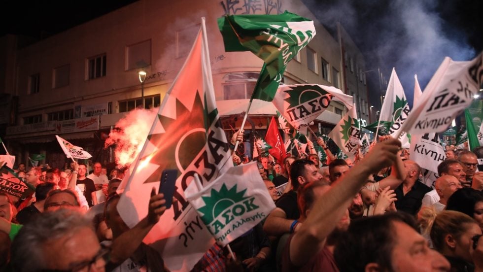 Προεκλογική συγκέντρωση του ΠΑΣΟΚ στην Αθήνα